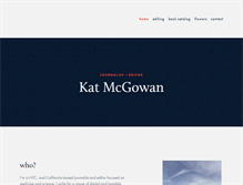 Tablet Screenshot of katmcgowan.com